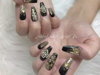 セミロング nail&eyelashsalon atelier fam上本町店所属・アトリエ FAMのネイルデザイン