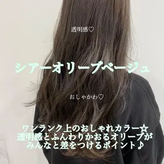 ミディアム カラー 🩶透髪×モテ髪🩶 池袋SHE🏹🩶のヘアスタイル