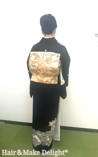 ヘアアレンジ セミロング Hair&Make  Delight*のヘアスタイル