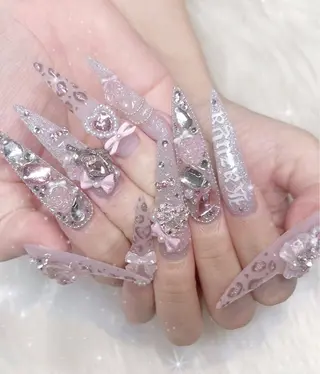 ロング mionail 難波店のネイルデザイン