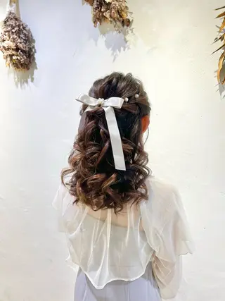 ヘアアレンジ 暖色カラー/アレンジ /束間まつげ🌼のヘアスタイル