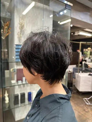 ショート パーマ ROBBY所属・土戸　空 /似合わせショートのヘアスタイル