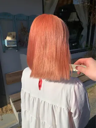ミディアム カラー ヘアアレンジ ネイル マツエク・マツパ アイブロウ chapter問屋町 💘小室明華のヘアスタイル