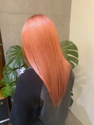 ロング カラー 無料カット/ハイ トーンカラー/きらのヘアスタイル