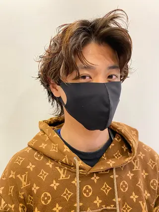 パーマ メンズ 似合わせカット /パーマ岡本淳平のヘアスタイル