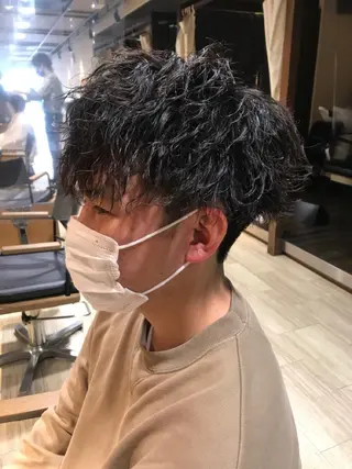 パーマ メンズ なりたいを叶える /町野 朝哉のヘアスタイル