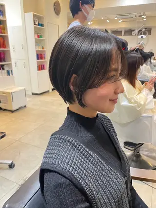 ショート Cote所属・大島桃花 / 表参道 透明感カラーのヘアスタイル