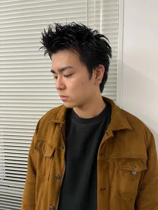 ショート カラー パーマ ヘアアレンジ メンズ 💎髪質改善特化💎 RUITOのヘアスタイル