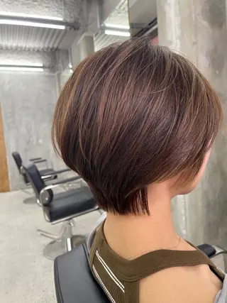 ショート カラー Land.所属・【透明感ツヤカラー】 三浦寛之のヘアスタイル