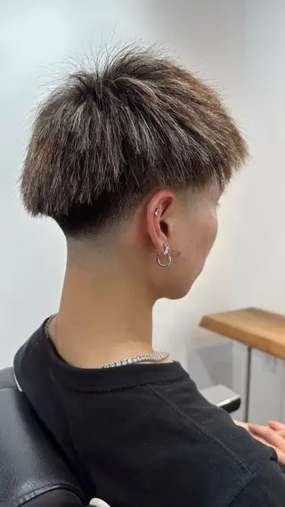 メンズ 律喜/パーマ /メンズ/フェードのヘアスタイル