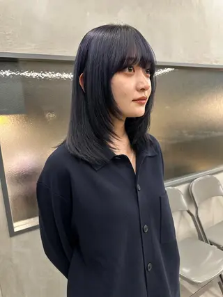 ミディアム ボブ/似合わせカット /ニュアンスカラーのヘアスタイル