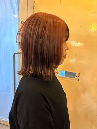 ミディアム sea's所属・ヒラカホ/矢場町/ ブリーチ/似合わせのヘアスタイル