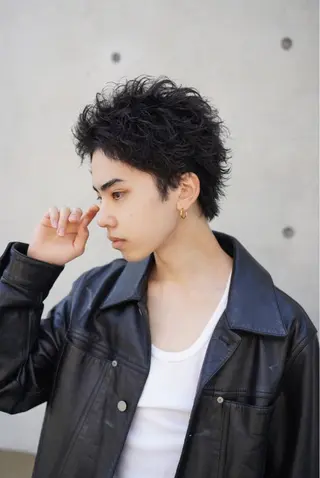 ショート パーマ メンズ 松下 友希 【fifth】のヘアスタイル