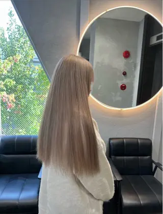 セミロング カラー dao/ミルクティー /ブラウン/ブロンドのヘアスタイル