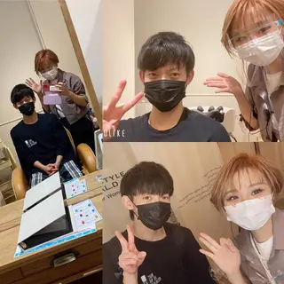 ショート カラー メンズ キッズ ✂︎ショート、ボブ、 レイヤー🩵YUMIのヘアスタイル