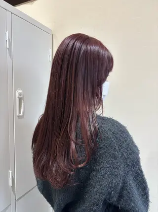 ロング カラー ings JAPAN所属・衣畑 綾香のヘアスタイル