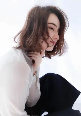 ミディアム 鬼頭 洋吏のヘアスタイル