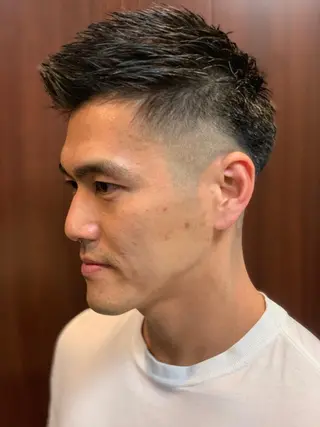 ショート メンズ HIRO GINZA barber shop福岡本店所属・ヤマダ リョウトのヘアスタイル