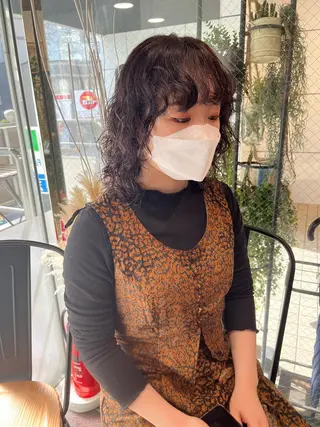 ミディアム カラー 💖デザインカラー/ タダ ハナカ💖のヘアスタイル