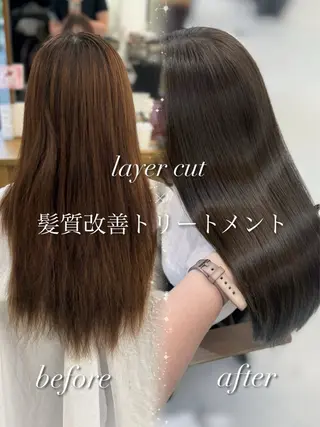 ロング カラー Happiness 梅田茶屋町店所属・曽根 玲奈のヘアスタイル
