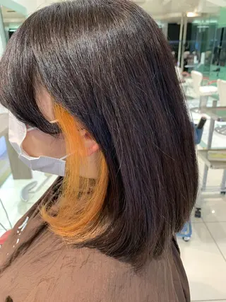 ミディアム カラー Lupinus所属・【艶カラー】石山拓人 /ブリーチのヘアスタイル