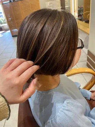 ショート カラー 片山千晴✨ツヤ髪 ✨顔まわりカット✨のヘアスタイル