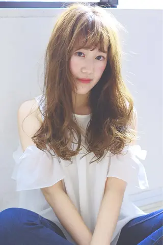 ミディアム セミロング ロング カラー 💎髪質改善💎 デザイナーshinのヘアスタイル