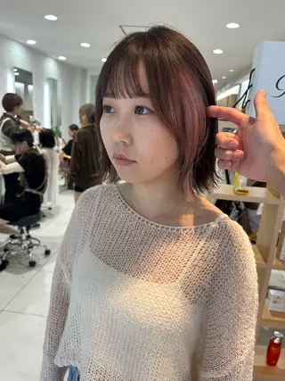 ミディアム カラー 🍀透明感抜群🍀/ ハイトーンカラーのヘアスタイル