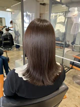 セミロング カラー 【韓国風くびれヘア】 joule小木曽輝のヘアスタイル