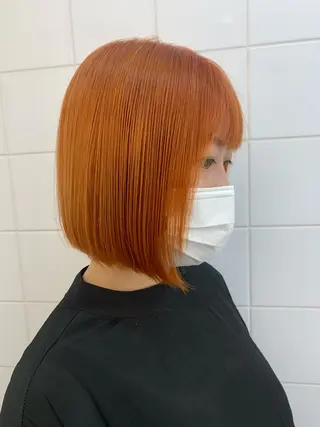 ショート カラー ヘアアレンジ 🧨ブリーチー×ボブ レイヤー💎じゅえるのヘアスタイル