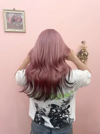 ロング カラー ヘアアレンジ 山本 史奈のヘアスタイル