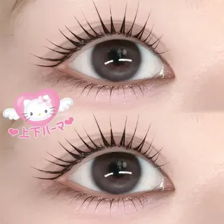 マツエク・マツパ FaB 千葉店所属・🩶LEDエクステ& 上下パーマRAN🪽のマツエク・マツパデザイン