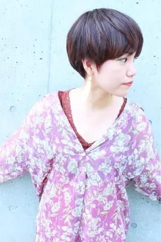 ショート カラー Repos SENDAI所属・⭐️バッサリカット モデル募集⭐️佐野のヘアスタイル