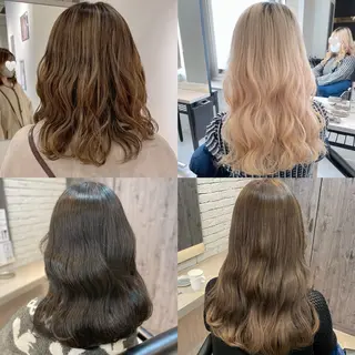セミロング noa hair design 町田店所属・miyu♡̷̷ 韓国ヘア/顔まわりのヘアスタイル