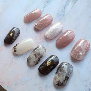 ネイル 6RokuHair（ロクヘアー)所属・門川 茉奈美のネイルデザイン