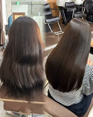 ロング 髪質改善／縮毛矯正 関根青葉のヘアスタイル