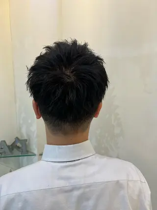 メンズ ブリーチしない暖色 カラー🥀杉 優菜のヘアスタイル