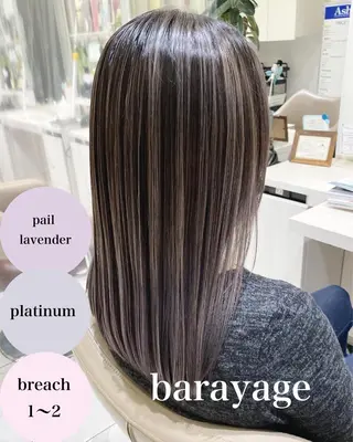 セミロング カラー 山崎俊輔/髪質改善 /バレイヤージュのヘアスタイル