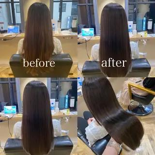 ロング カラー 艶カラー/韓国顔周り 🎀mamiのヘアスタイル