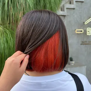 ショート カラー JuJu (orange)のマツエク・マツパデザイン