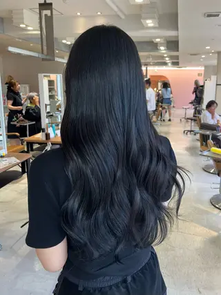 ロング カラー 🦋韓国ヘア💙 RUNAのヘアスタイル