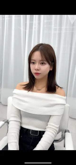 ミディアム カラー ヘアアレンジ 最小顔周り&レイヤー 特化/池袋/kokiのヘアスタイル