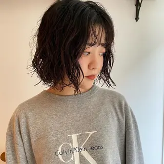 ミディアム パーマ Van family所属・ショート& パーマ　坂本のヘアスタイル