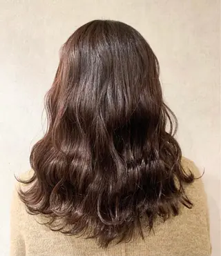セミロング カラー 似合わせカット/ 艶カラー/いらみなのヘアスタイル