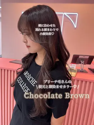 ロング VOTAN shibuya所属・REINA𓍯/ 透明感カラー/顔周りのヘアスタイル