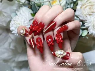 ネイル E.N🦋 長さ出し/持ち込みのネイルデザイン