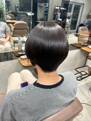 ショート パーマ 天神/ハイトーン/艶 カラー/Miharuのヘアスタイル