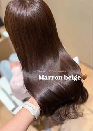 ロング カラー Minori🤎 ナチュラル韓国ヘアのヘアスタイル