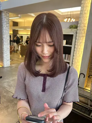 ミディアム ume /YUEのヘアスタイル