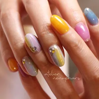 ネイル L’atelier Nenuphar所属・nénuphar misaのネイルデザイン